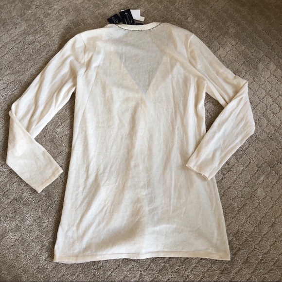 ⬇️Magaschoni cashmere cardiganset metallictrim NEW - Picture 7 of 8